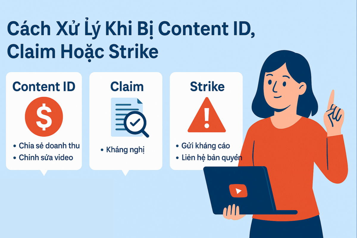 Cách xử lý khi bị dính bản quyền Youtube
