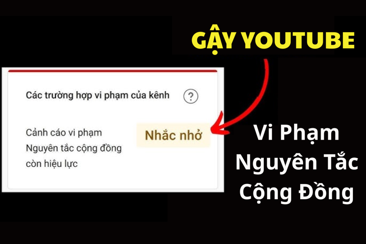 Video bị nhắc nhở vì nội dung vi phạm nguyên tắc cộng đồng