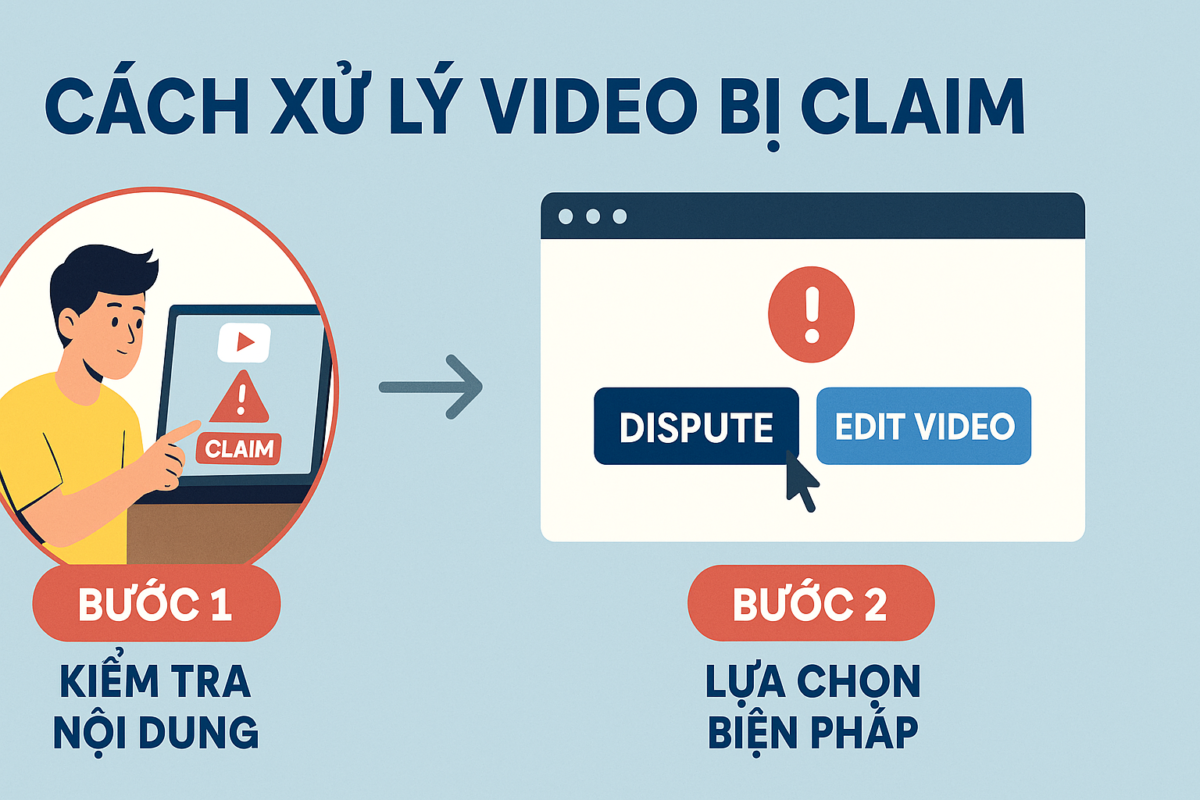 Cách xử lý khi video bị dính Claim ID