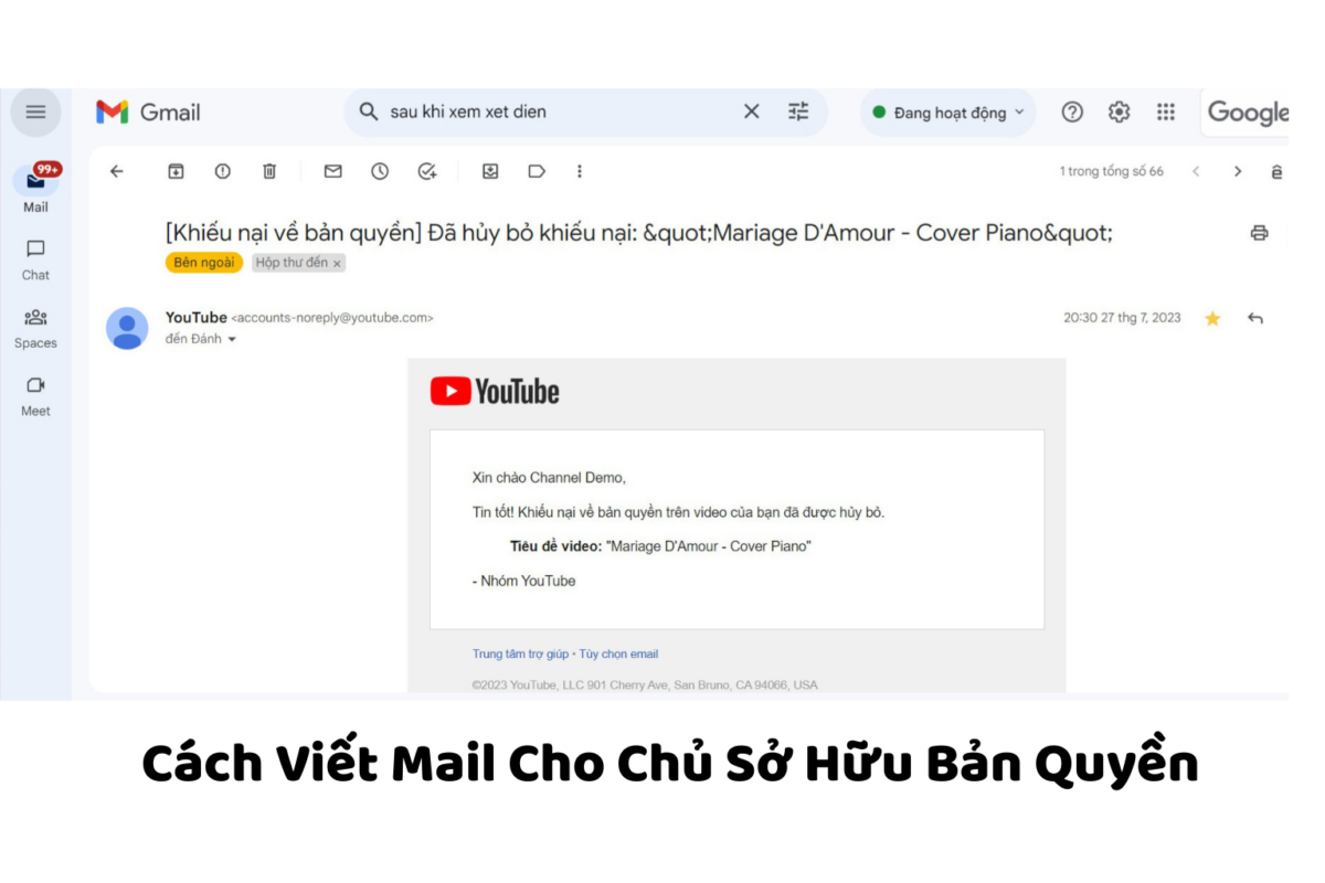 Cách Viết Email Xin Gỡ Bản Quyền Hiệu Quả