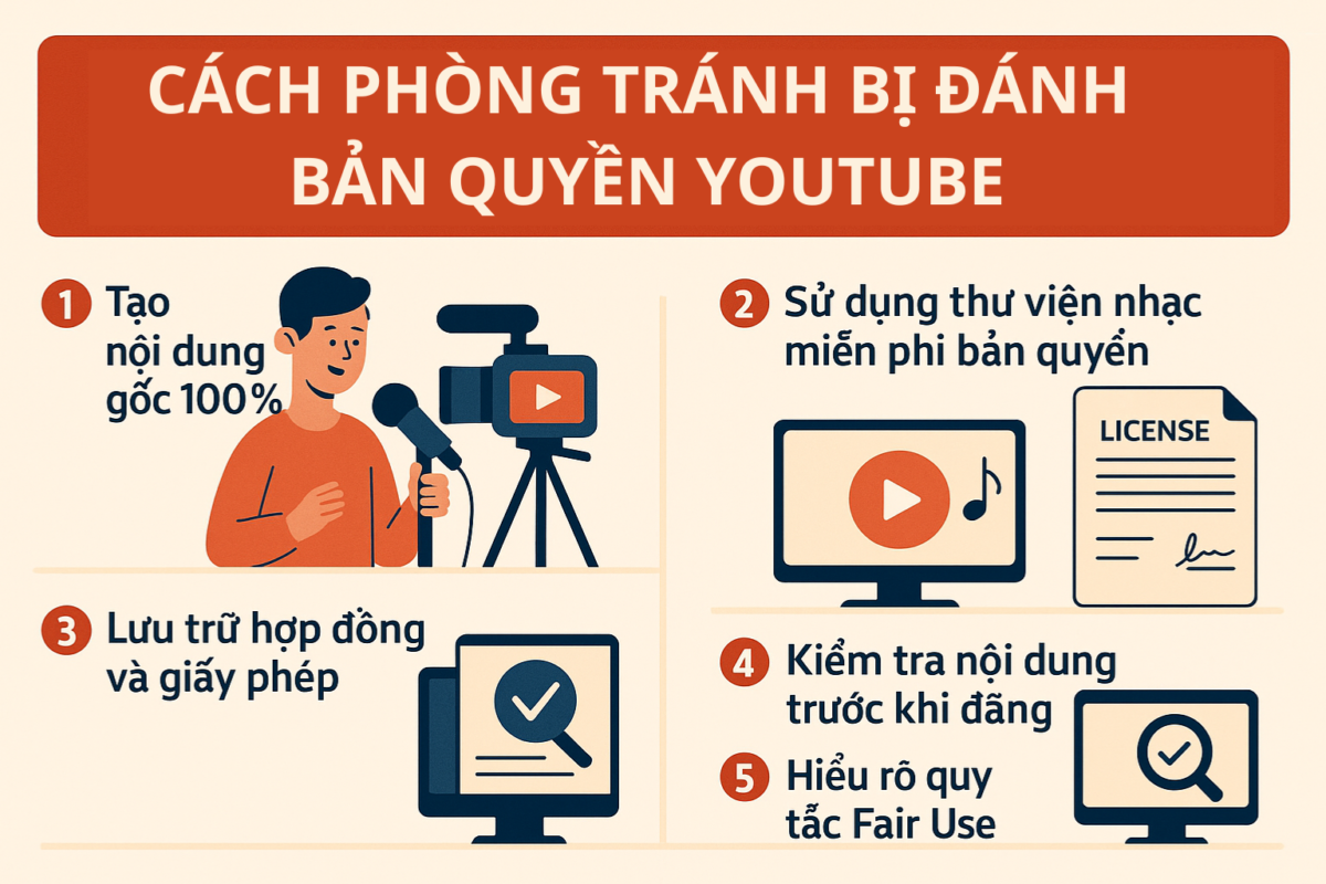 Cách phóng tránh bị Youtube đánh bản quyền
