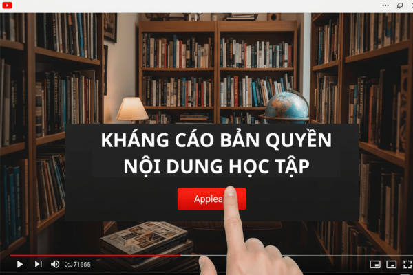 Cách Kháng Cáo Bản Quyền Nội Dung Học Tập – Lưu Ý Khi Dùng Tài Liệu, Bài Giảng, Slide
