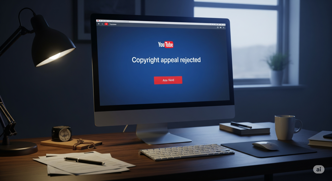 Cách Khắc Phục Khi Kháng Cáo Bản Quyền Youtube Bị Từ Chối