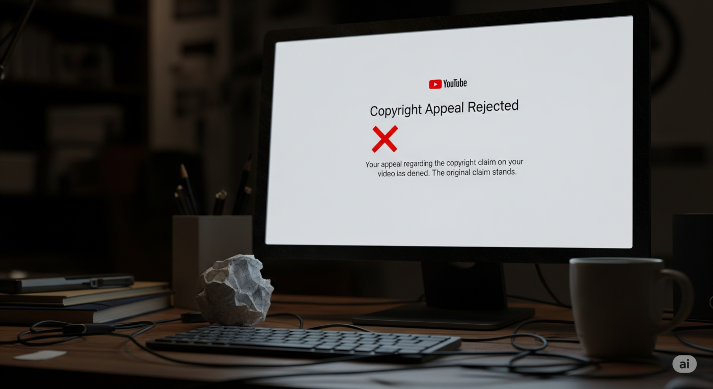 Cách Khắc Phục Khi Kháng Cáo Bản Quyền Youtube Bị Từ Chối