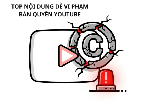 Top 5 Nội Dung Dễ Vi Phạm Bản Quyền YouTube Nhất, Cách Tránh Bị Ăn Gậy Đơn Giản