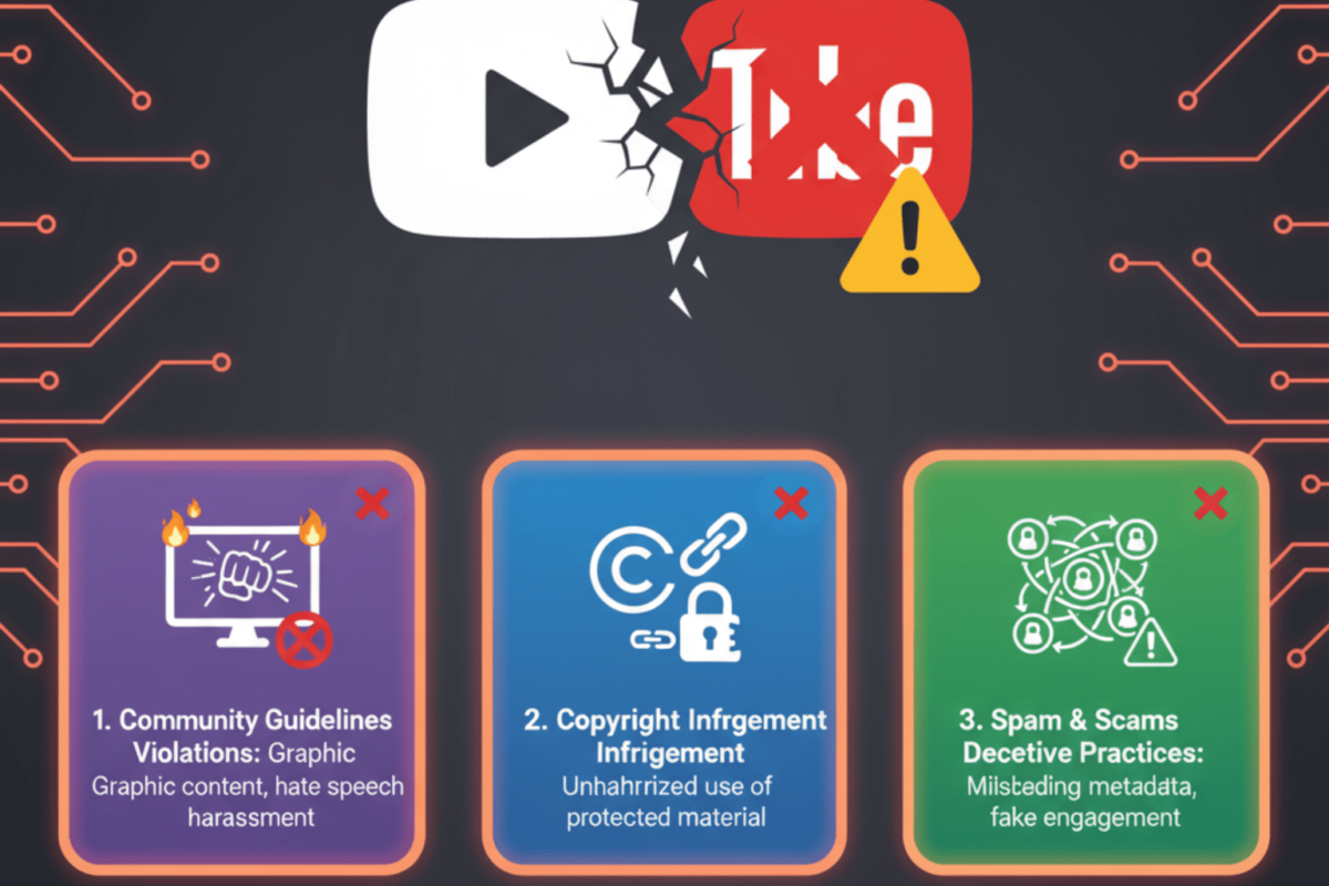 Nguyên Nhân Kênh YouTube Bị Xóa