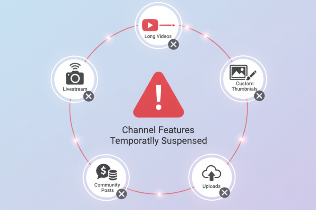 Kênh YouTube Bị Giới Hạn Tính Năng Là Gì?