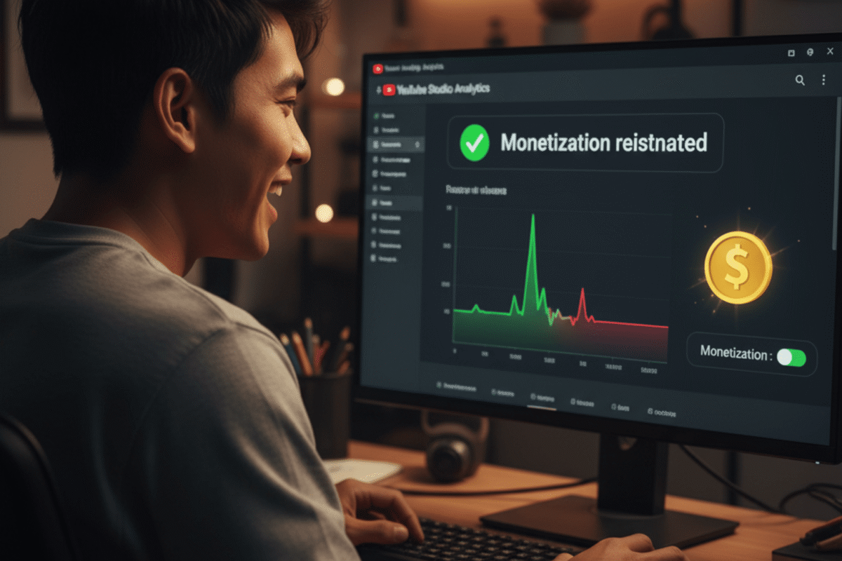 Điều Kiện Để Bật Lại Kiếm Tiền Trên YouTube 2025
