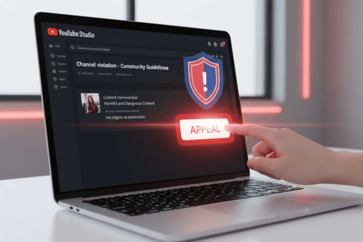 Quy Trình Kháng Cáo Tắt Kiếm Tiền YouTube 2025
