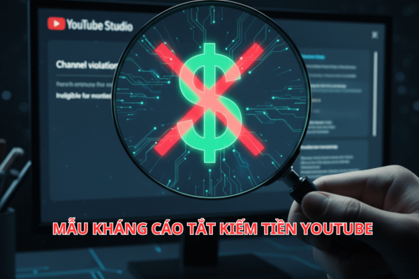 Mẫu Kháng Cáo Tắt Kiếm Tiền YouTube 2025 Chuẩn Nhất – Cách Viết Được Duyệt 100%