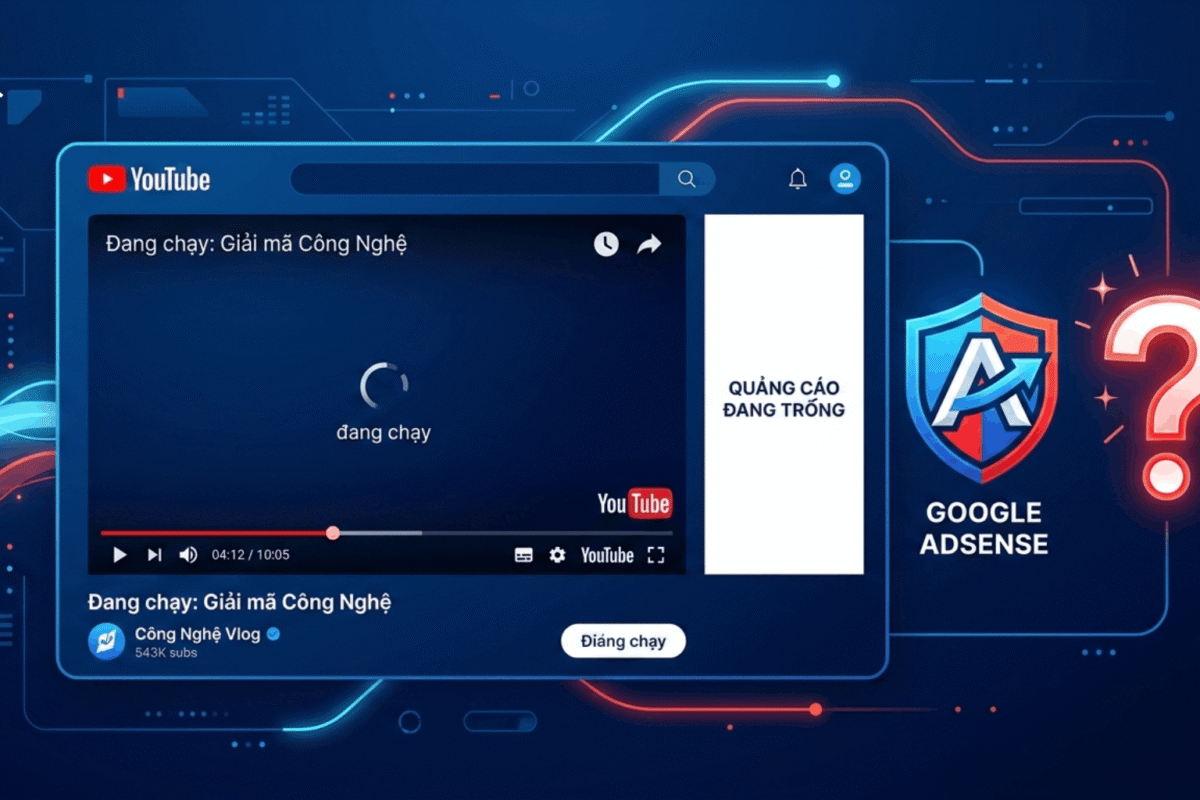 10 Nguyên Nhân Khiến Adsense Không Hiển Thị Quảng Cáo Youtube