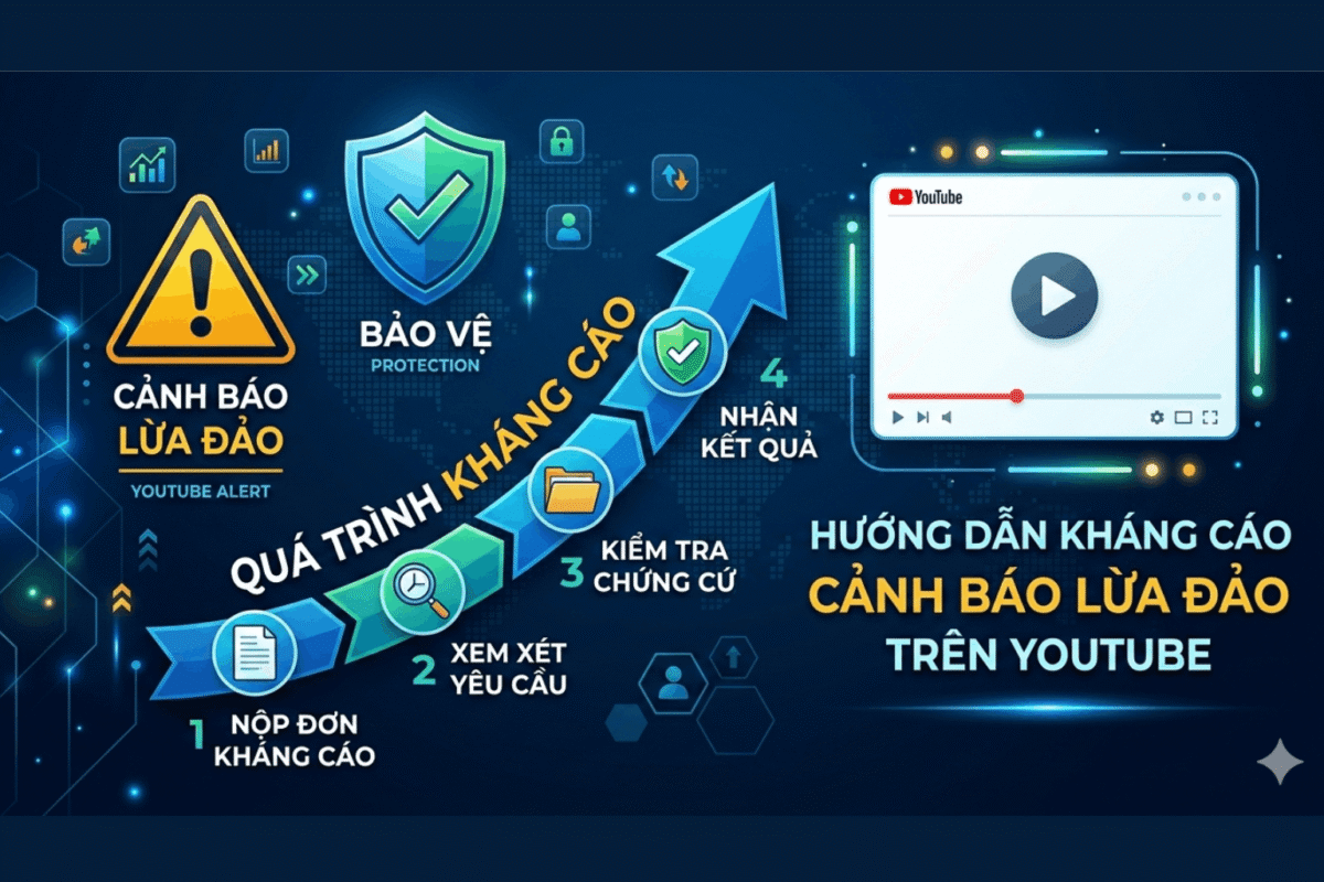 Hướng Dẫn Kháng Cáo Lừa Đảo Youtube Đúng Quy Trình