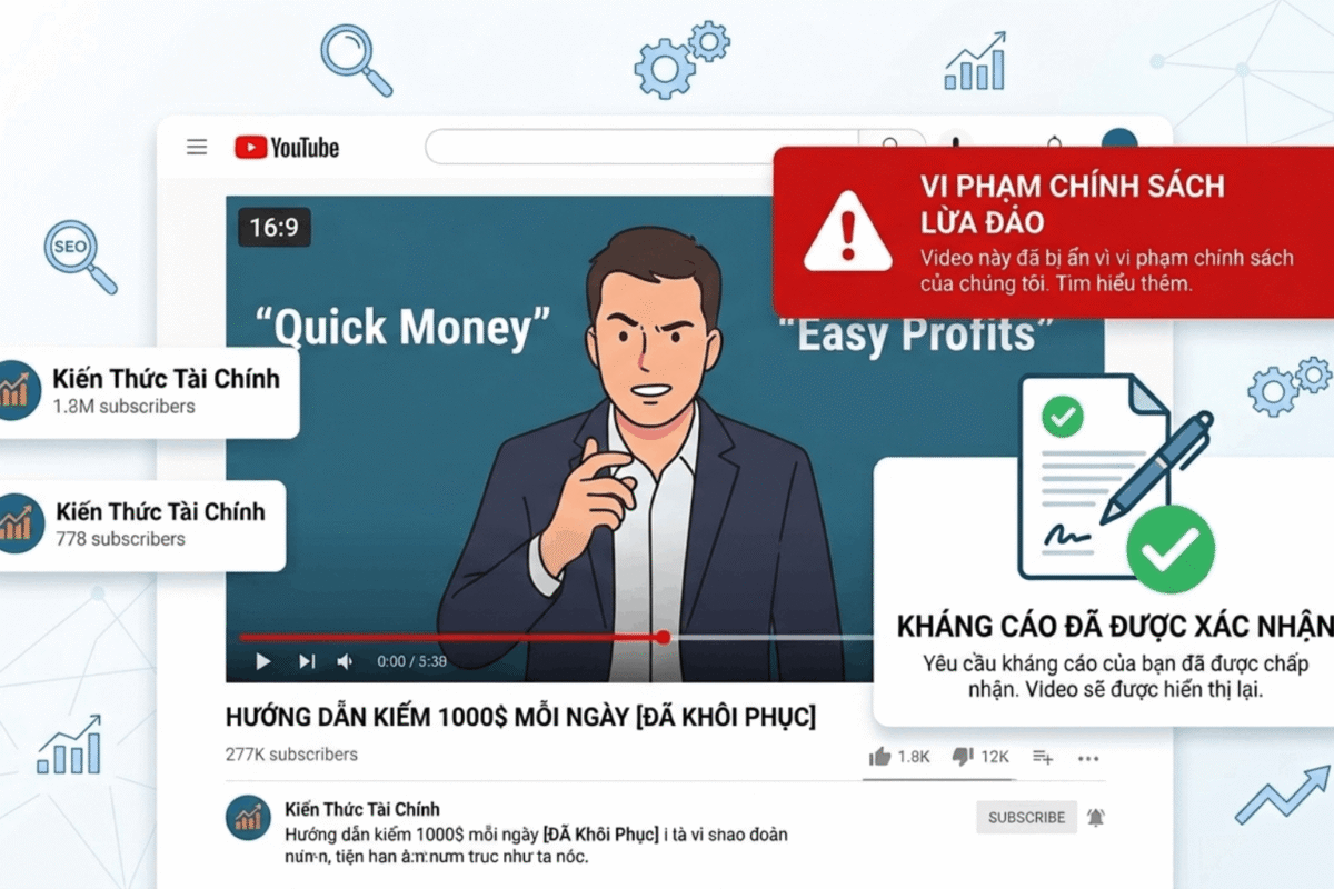 Dịch Vụ Kháng Cáo Lừa Đảo Youtube Tại Học Viện Youtube