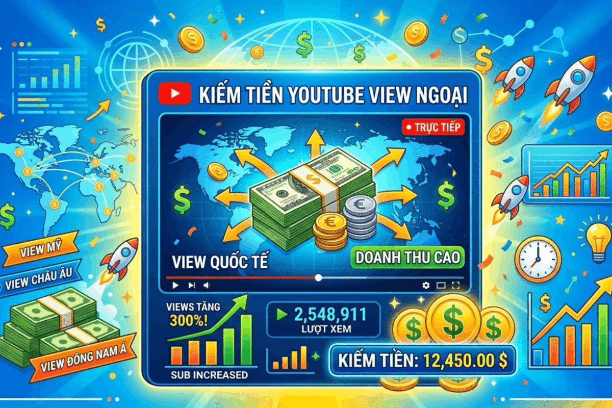 Kiếm Tiền Youtube View Ngoại Là Gì? Vì Sao Nhiều Người Theo Đuổi?