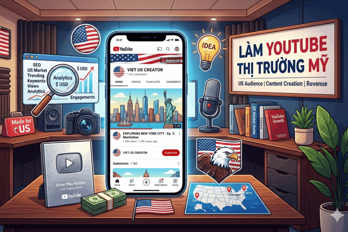 Làm Youtube Thị Trường Mỹ Có Khó Không?