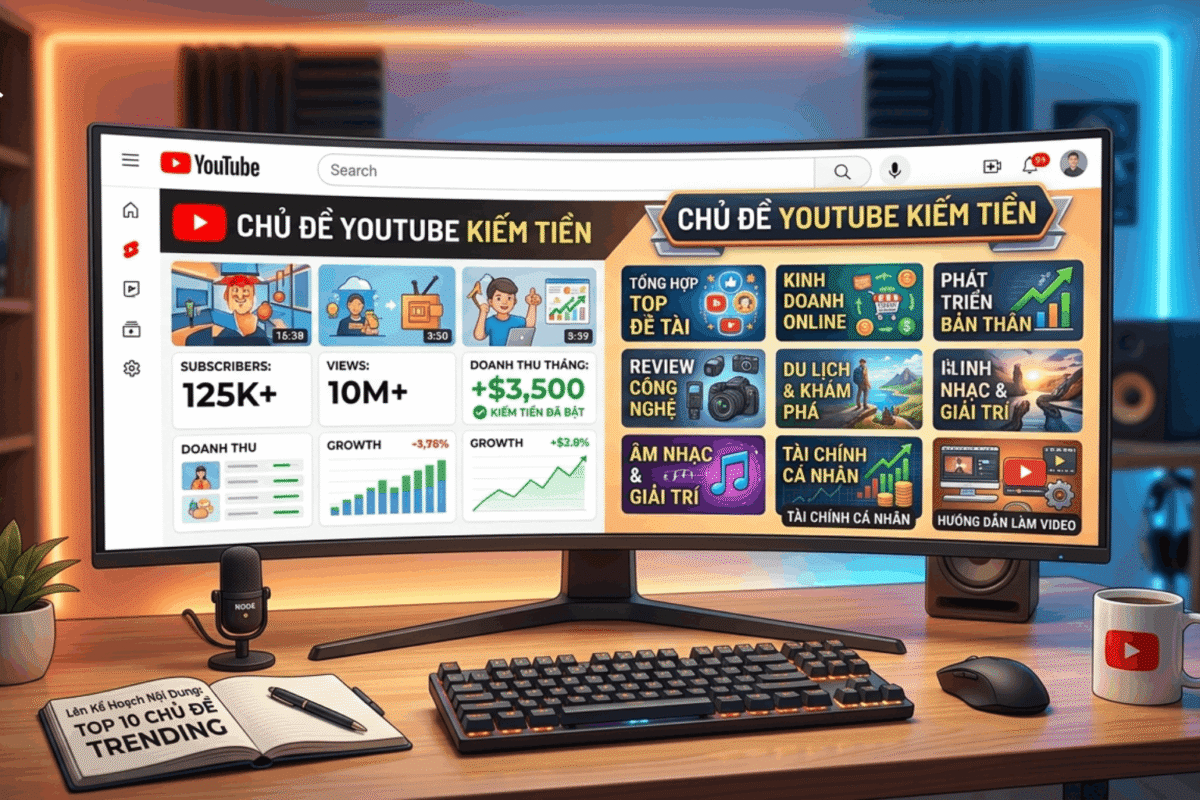 Chủ Đề Youtube Kiếm Tiền Là Gì?