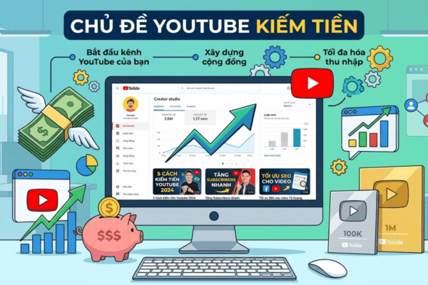 Chủ đề Youtube kiếm tiền: 25+ Ý Tưởng HOT Giúp Bạn Tạo Thu Nhập Bền Vững 2026