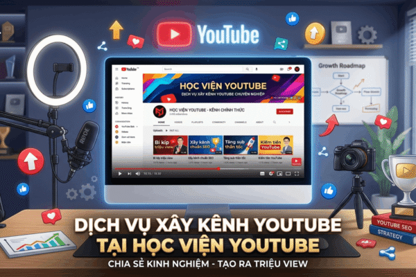 Dịch Vụ Xây Kênh Youtube Trọn Gói Giúp Tăng View, Tăng Sub Và Tối Ưu Doanh Thu