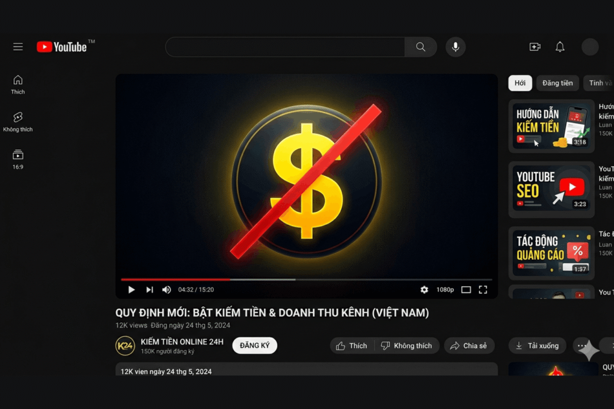 Kênh Youtube Bị Hạn Chế Quảng Cáo Là Gì?