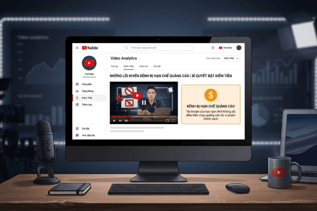 Cách Khắc Phục Kênh Youtube Bị Hạn Chế Quảng Cáo Hiệu Quả