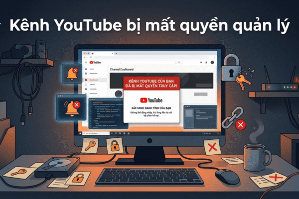 Kênh YouTube Bị Mất Quyền Quản Lý: Nguyên Nhân, Cách Khôi Phục Nhanh & Tránh Mất Kênh Vĩnh Viễn (2026)