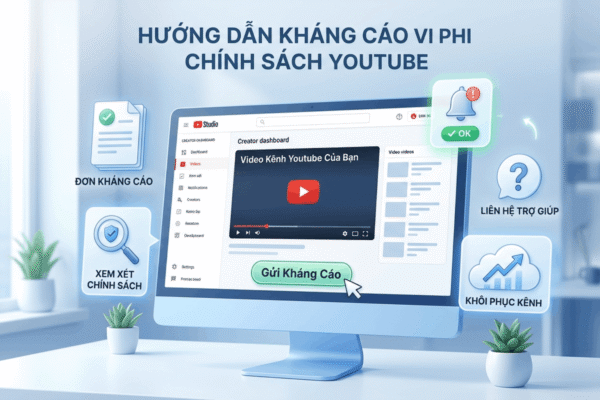 Kháng Cáo Vi Phạm Chính Sách Youtube: Cách Lấy Lại Kênh Và Kiếm Tiền Nhanh Chóng