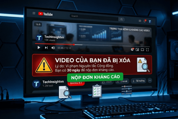 Kháng Cáo Video Bị Xóa: Hướng Dẫn Chi Tiết Từ A–Z Giúp Bạn Lấy Lại Video Nhanh Nhất