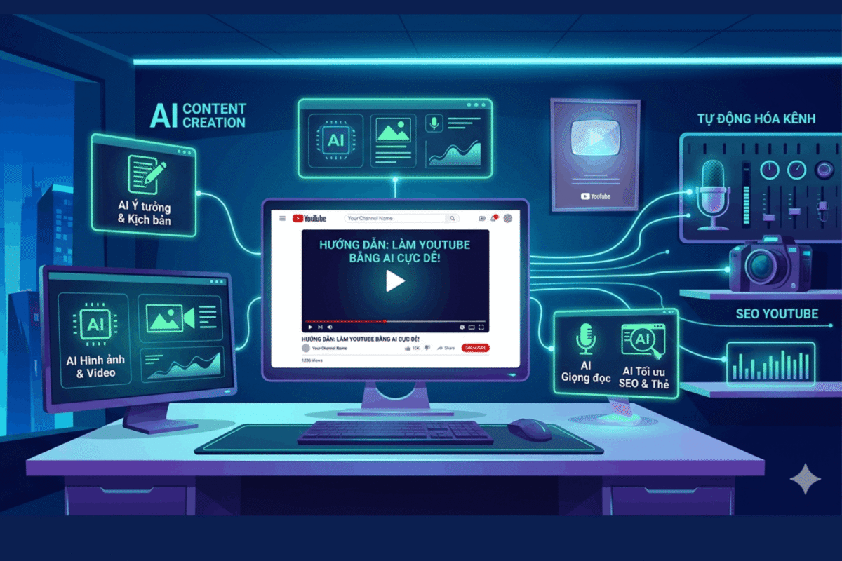 Làm Youtube Bằng AI Có Thực Sự Kiếm Tiền Được Không?