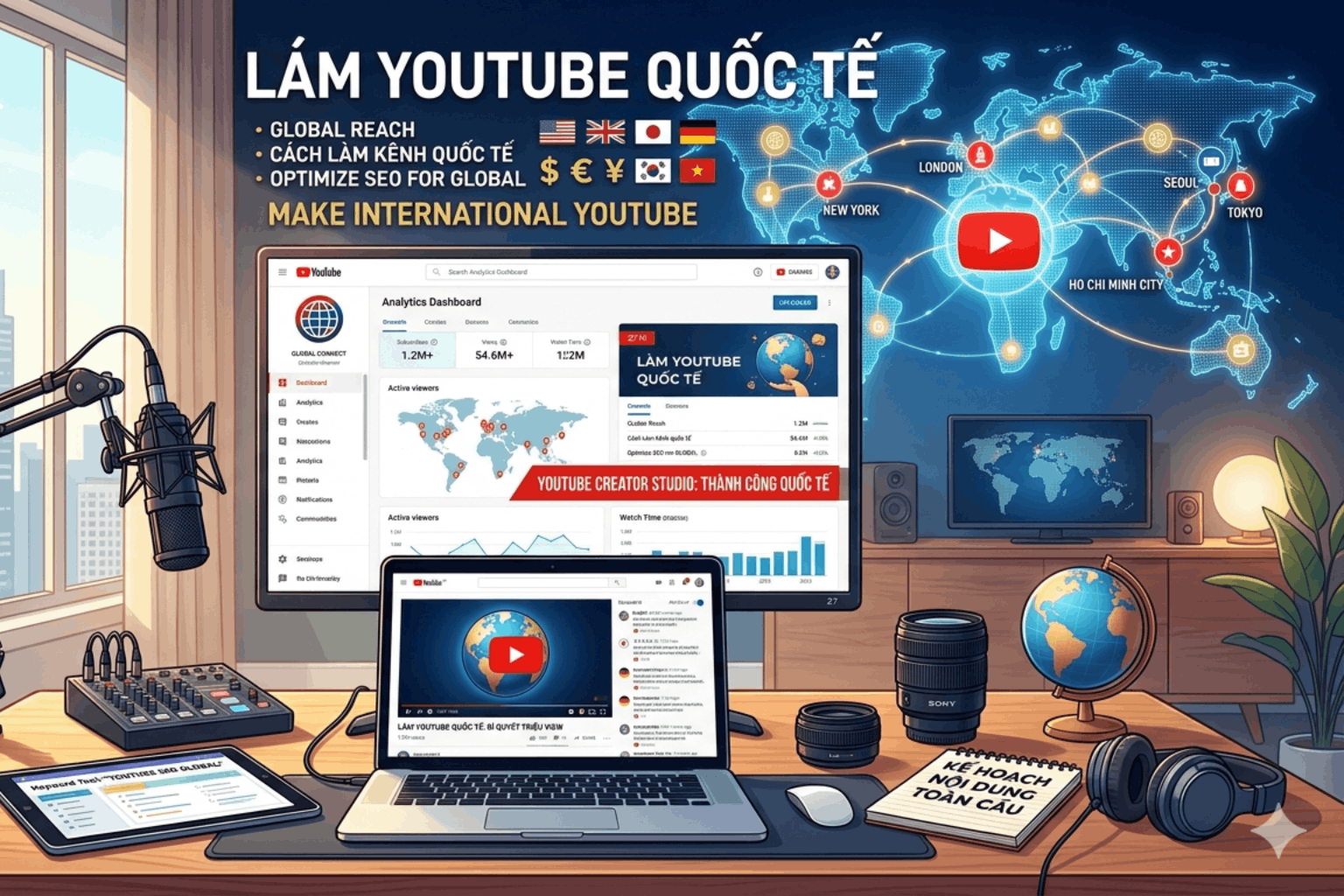 Làm Youtube Quốc Tế: Hướng Dẫn Toàn Diện Từ A-Z Cho Người Mới (Cập Nhật 2026)