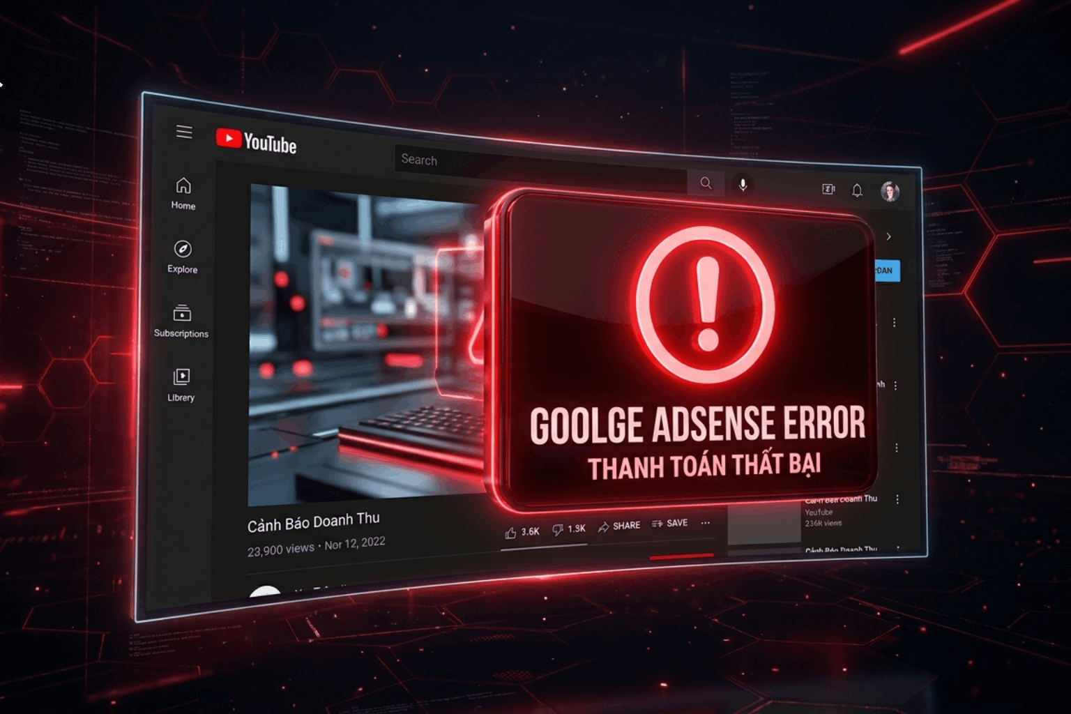 Lỗi Thanh Toán Adsense Youtube: Nguyên Nhân, Cách Xử Lý Nhanh & Tránh Mất Tiền (Cập nhật 2026)