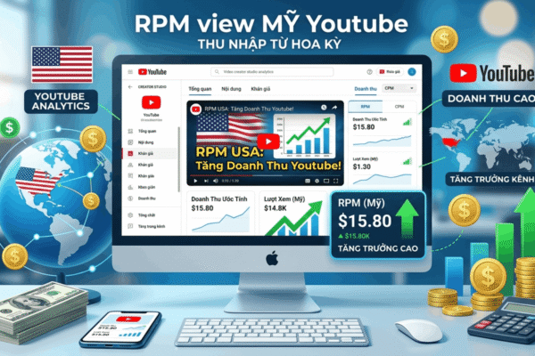 RPM View Mỹ YouTube Là Gì? Cách Tăng RPM View Mỹ YouTube Hiệu Quả Nhất 2026